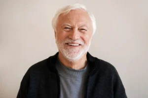 older man smiling