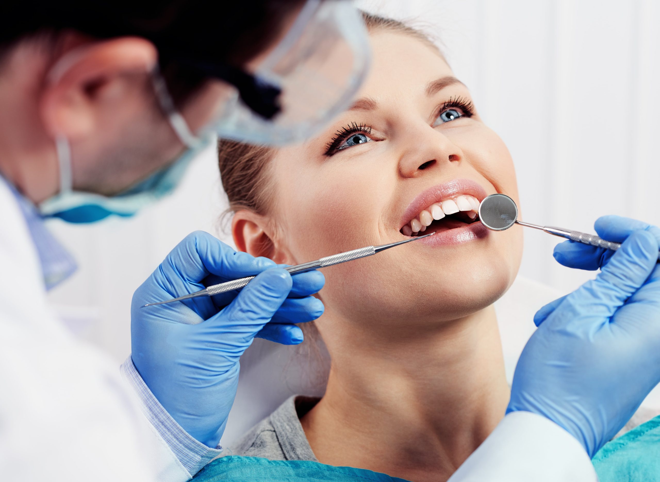 Woman getting dental sealants in Deer Park, TX